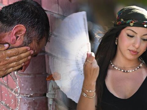Kentte sicaklik 49 dereceye ulasti vatandas ne yapacagini sasirdi 3T4BOjZz